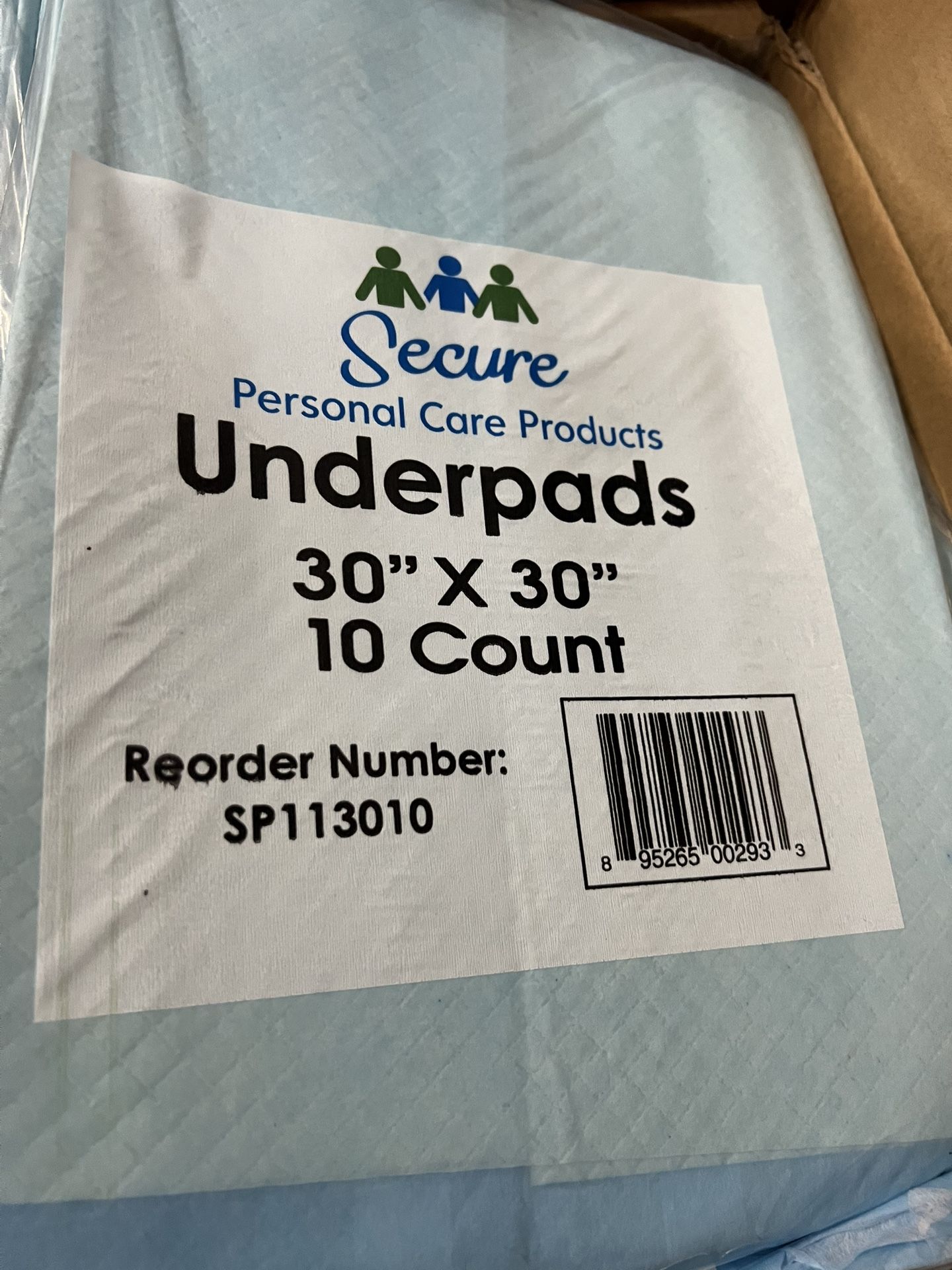 30 X 30 underpads - 100 Count 