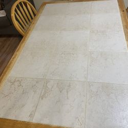 Selling Heavy Tile Wood Table Sits 4