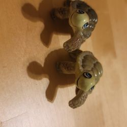 Vintage Miniature Ceramic Turtle Figurines 