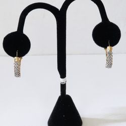 14k Lever Jacket Earrings .50CTW 14K 6.9g