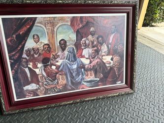 Framed Last Supper Art Print
