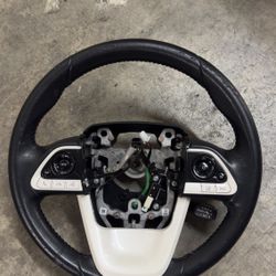 Leather Multi-Function Steering Wheel Toyota Prius 2016 2017 2018