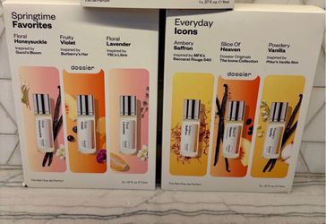 Dossier perfume collections: Springtime Favorites trio set  or Everyday Icons