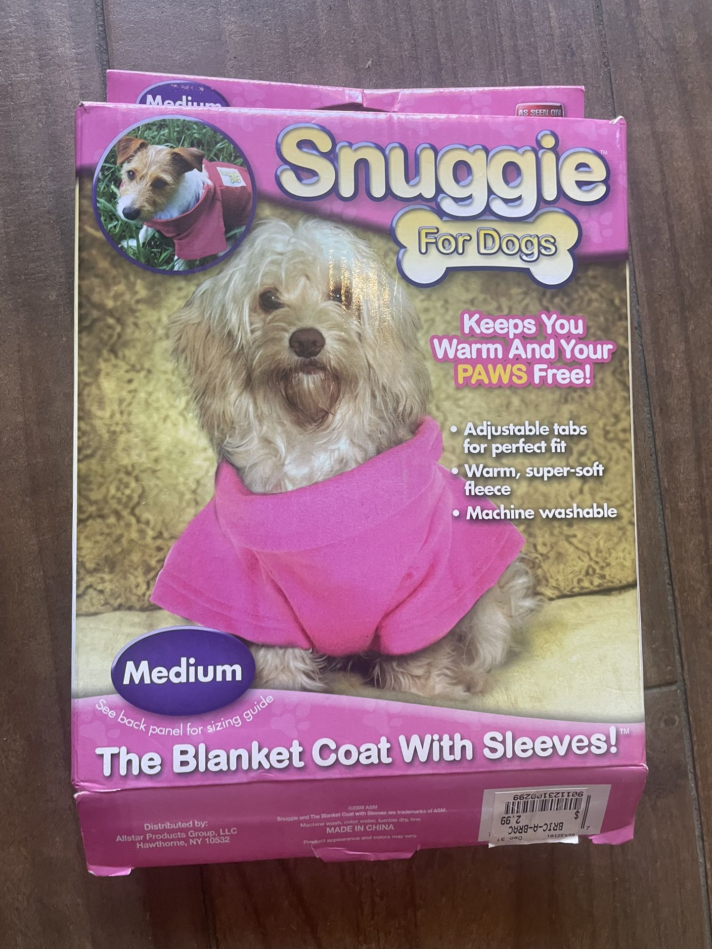 Dog Blanket Coat With Sleeves
