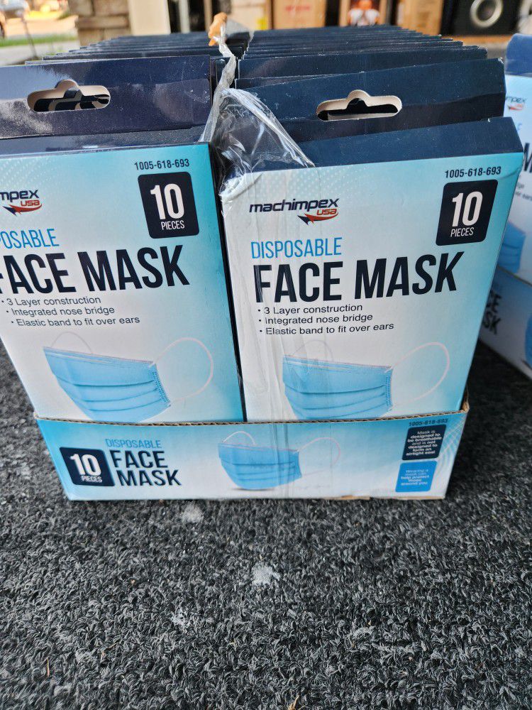 2 CASE FACE MASK 30 BOXES IN EACH CASE  OVER 600