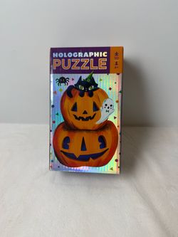 Crocodile Creek 50 Piece Holographic Halloween Pumpkin Puzzle