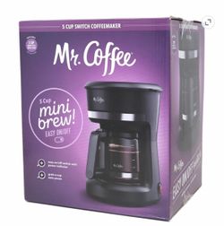 Mr. Coffee Mini Brew Switch Coffee Maker with a 5-cup capacity