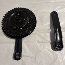 Shimano Crankset + Front Derailer