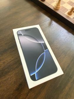 iPhone 16 pro max 512gb black titanium new unopened and unlocked