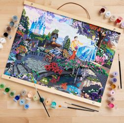 RoseArt Disney Thomas Kinkade cinderella Paint by Number Art Painting Kits