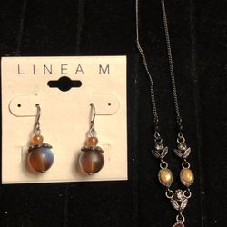 1928 necklace 18” With Linea M New earrings