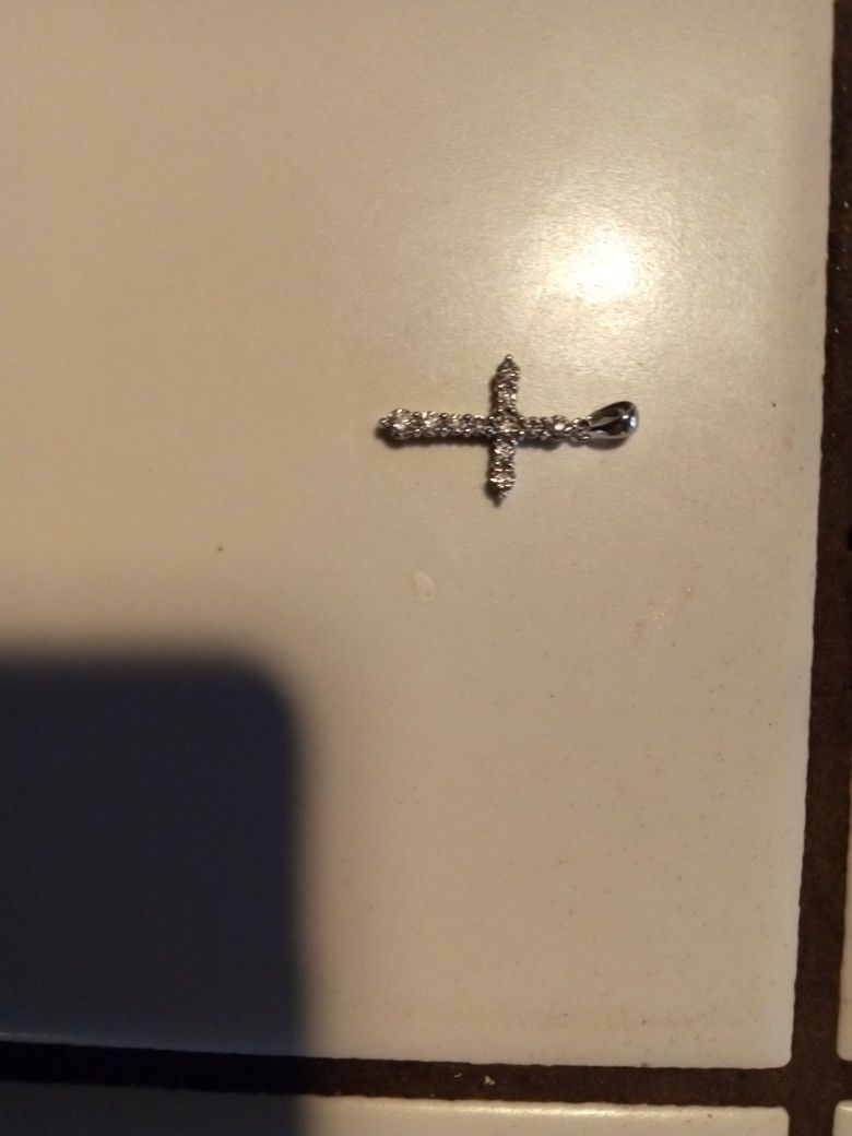 Diamond Cross Necklace.