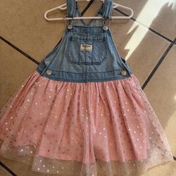Toddler girl clothes size 4t Osh Kosh bibbed dress
