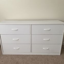 Mainstays White 6 Drawer Dresser