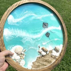 3D Resin Beach Art 