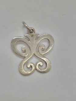 James avery Retired silver Large Spring Butterfly Charm