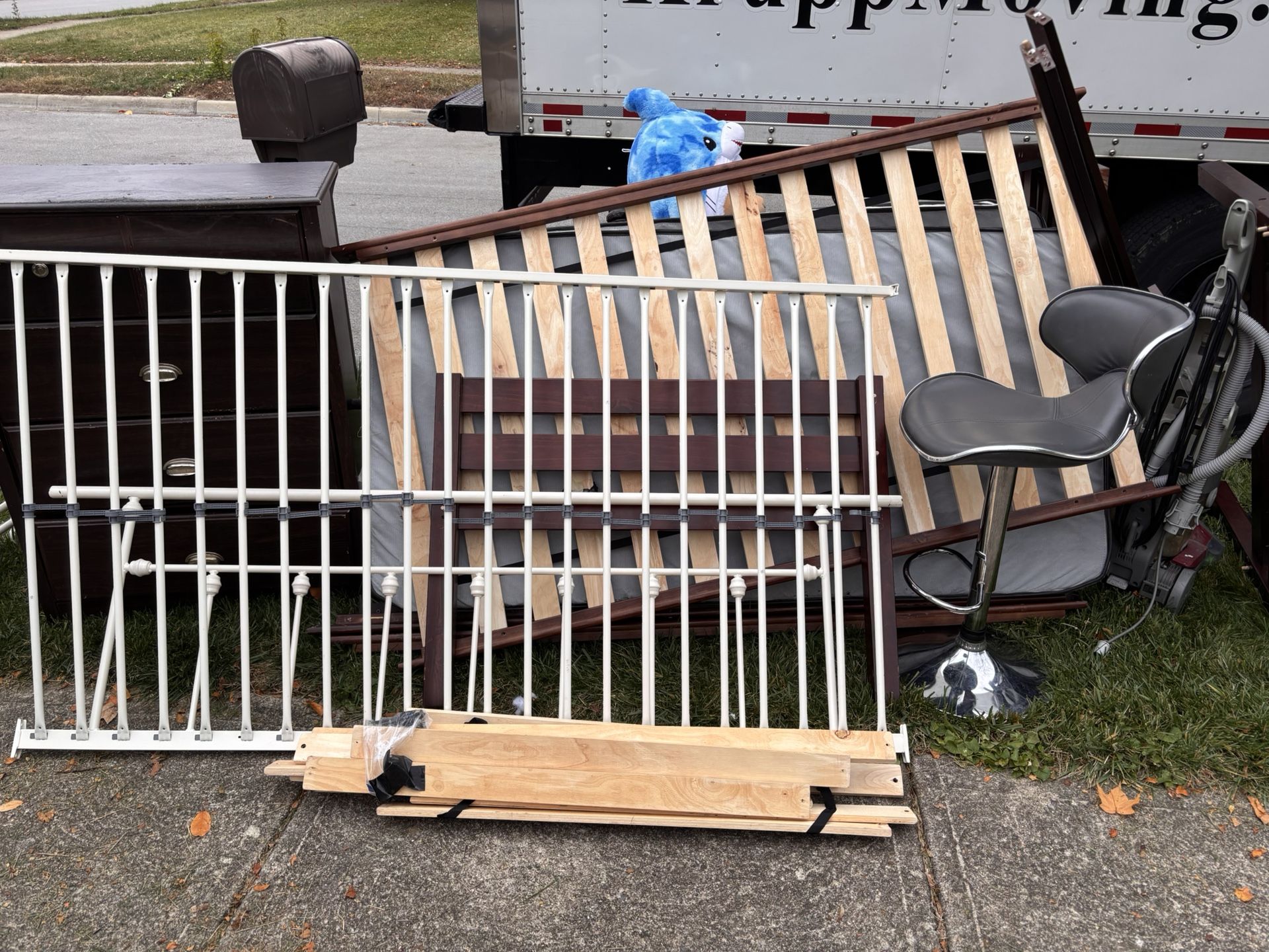 Free frame, mattress, sectional, and the couch