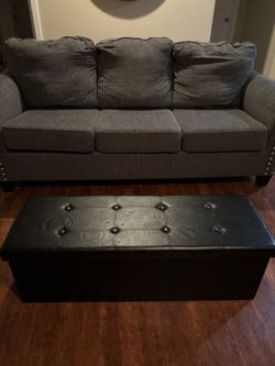 Grey Fabric Couch Good Condition