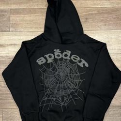 All Black Sp5der Hoodie