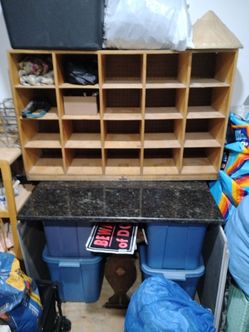 Wood Cubby Organizer Shelf Unit