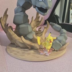 Kotobukiya Onix VS pikachu Statue
