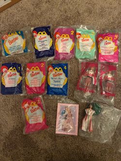 Vintage McDonald’s Barbie Happy Meal Toy Lot (11 Sealed + Extras)