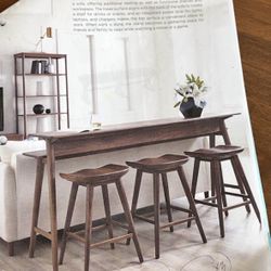 Console Table With Bar Stools (brand new purchased from Slater’s)