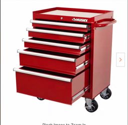 Standard-Duty 27 in. W x 18 in. D 5-Drawer Red Rolling Tool Cabinet