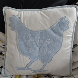 Spring Is Here Chicken Decorative Pillow 