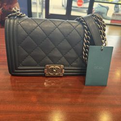 Authentic Chanel Medium Boy Bag