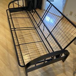 DNP Aiden Metal Futon Frame Black 