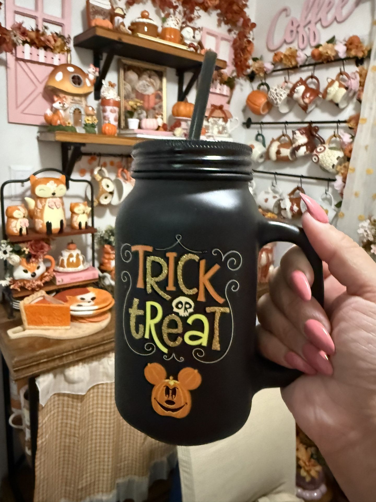 Halloween Cup With Lid And Straw