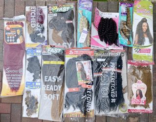 Weave/Sew-ins, Pre stretched, Twisted, Faux Hair, Braids