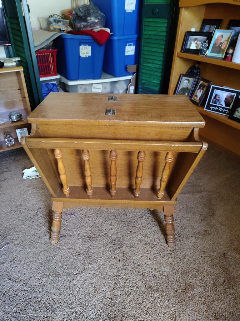 Antique Table With Storage