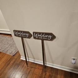 Wedding Signs Never Used
