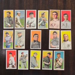 16 Legendary Tobacco Card Reprints Honus Wagner Cy Young Ty Cobb Ect W/Auto Back