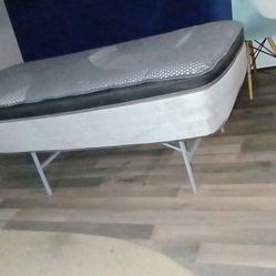 Twin Mattress And Foldable Metal Bed frame!! No Stains Or Tears!!!