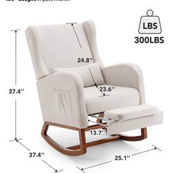 Rocking Chair With Footrest 
