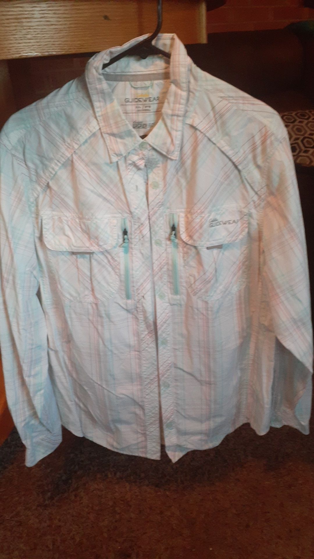 Mens Cabela Fishing Button Up Shirt Size 2XL Tall