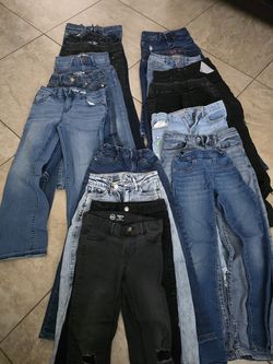 Girls pants and jackets size 7 & 8