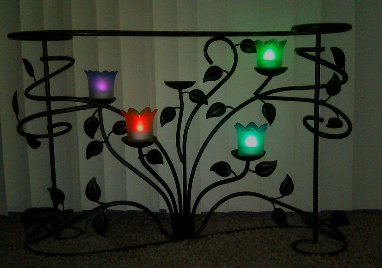 PartyLite Fireplace Candle Holder Centerpiece