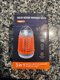 Blue solar sensor mosquito killer