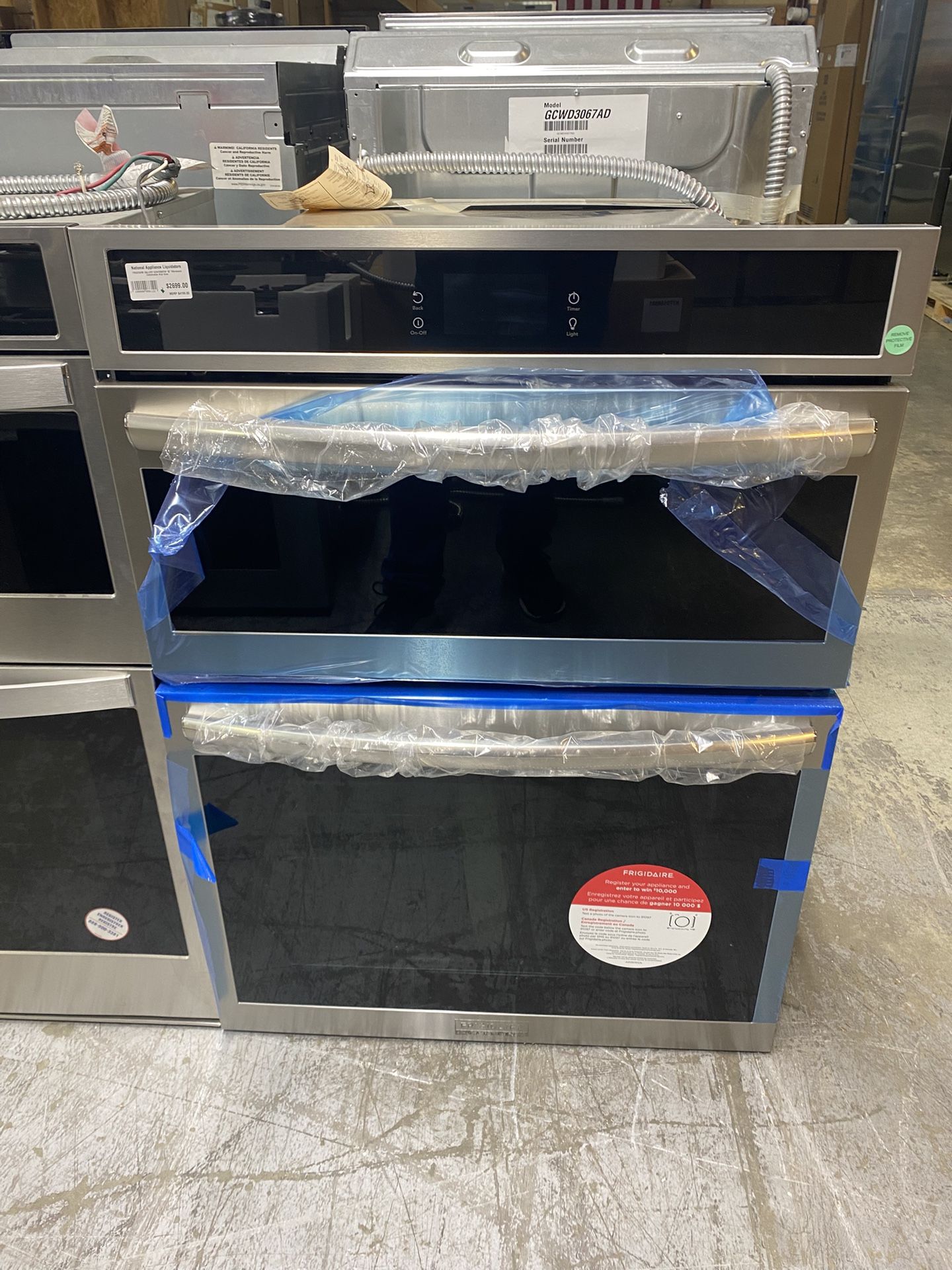 Frigidaire Gallery Series GCWM3067AF 30 Inch Combination Electric Wall Oven with Air Fry, 7.0 Cu. Ft. Total Capacity National Appliance Liquidators E