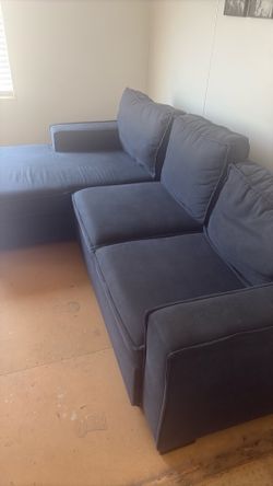 Dark blue couch