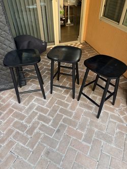 Black Counter Stool (3)