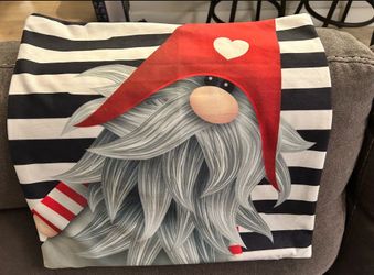 Gnome Print Decorative Throw Pillow