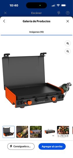 Blackstone Adventure Ready 20"x14" 2 Burner Propane Camping Griddle with Locking Lid and Handle