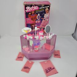 VINTAGE 1982 Barbie Dream Makeup Department *AS IS* TLC Box and missing pieces