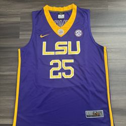 Nike Team Elite Ben Simmons LSU Tigers NCAA Basketball Purple Jersey Adult Large 