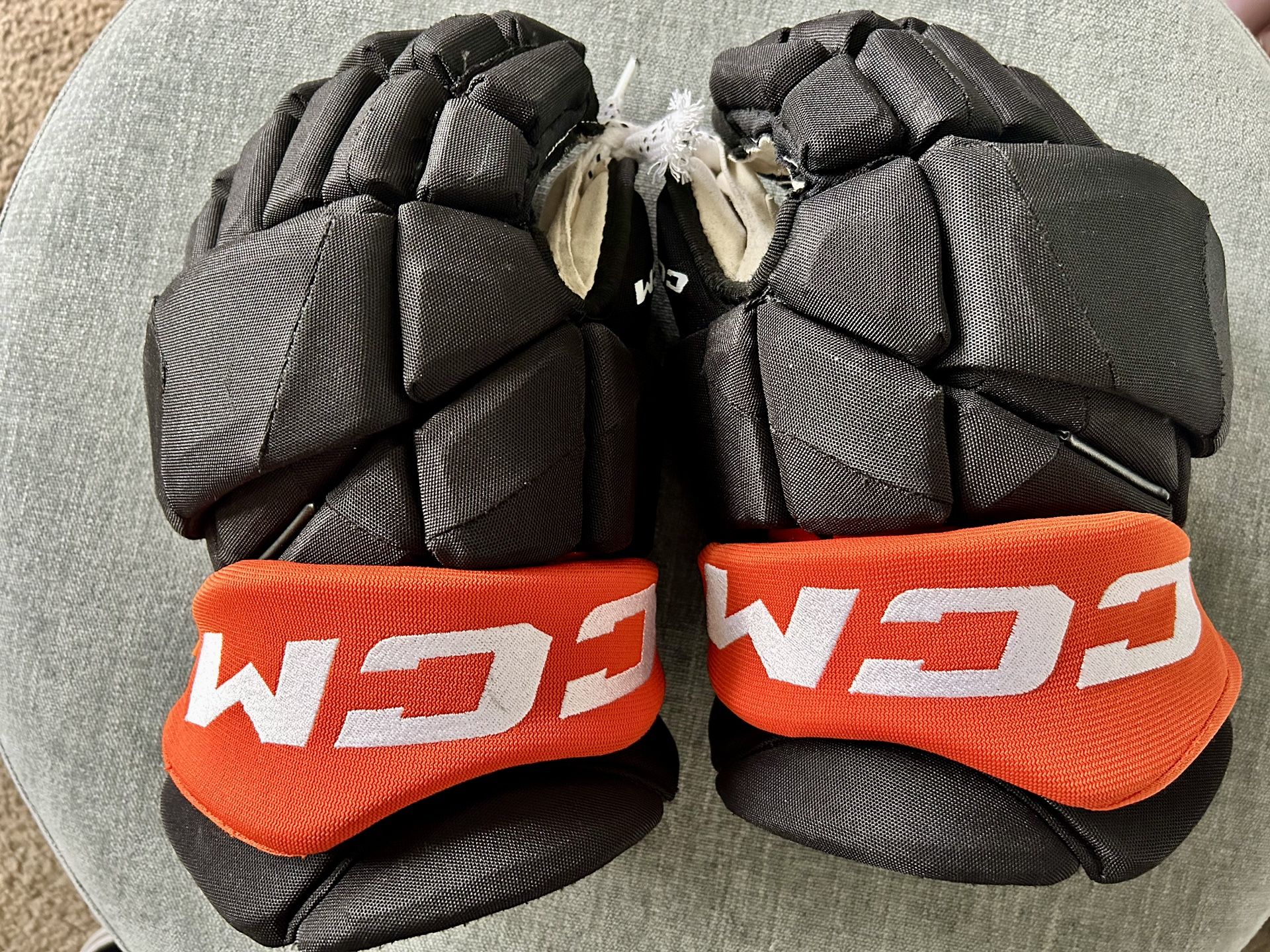 Anaheim Ducks Pro Stock CCM Hockey Gloves